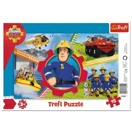 puzzle-trefl-15-elementow-puzzle-ramkowe-dzien-strazaka-sama-15-el-trefl