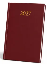 kalendarz-2027-ksiazkowy-planer-terminarz-a5-dzienny-ciemny-czerwony