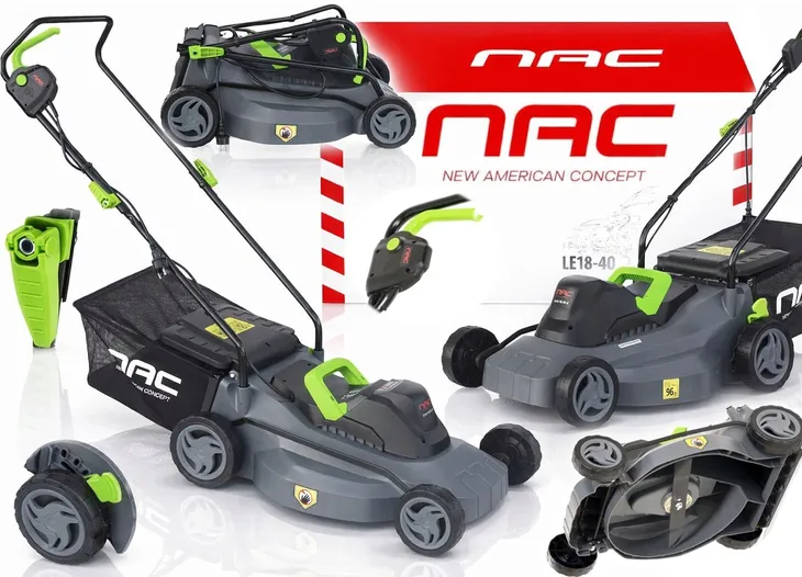 NAC KOSIARKA ELEKTRYCZNA LE18-40-PB-S 1800W LEKKA Centralna regulacja 40cm