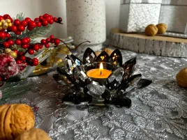 swiecznik-krysztalowy-glamour-lotos-black-10-cm
