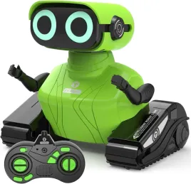 zabawka-rc-robot-zdalnie-sterowany-oswietlenie-led-grajacy-zielony-12x13cm