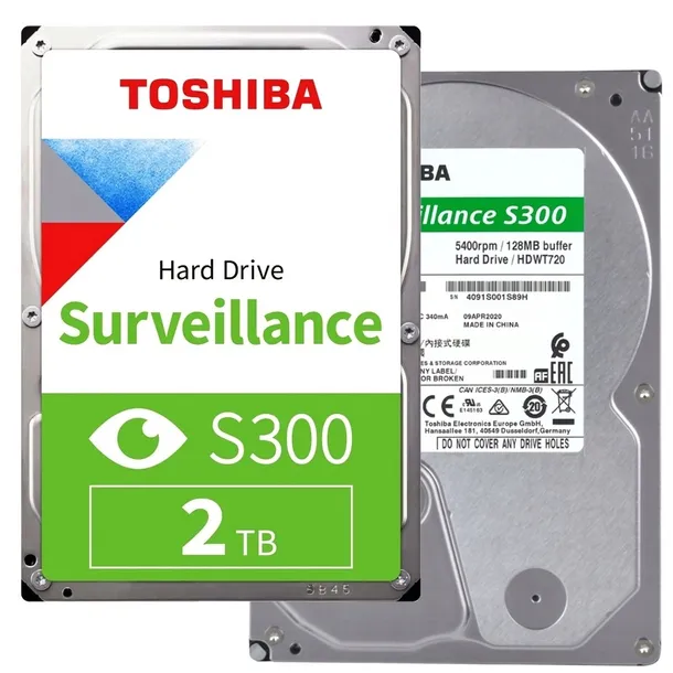 Dysk twardy HDD Toshiba S300 2TB Surveillance do pracy 24/7 do kamer