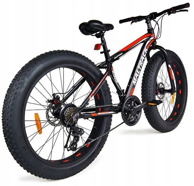 ROWER Terenowy FATBIKE SHIMANO SZEROKIE Opony 26 ERLI.pl