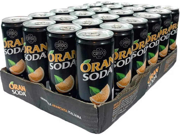 Oran Soda 0 cukru pomarańczowa zero 24x330 zgrzewka Fondi Crodo bez kaucji