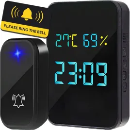 dzwonek-bezprzewodowy-bezbateryjny-wodoodporny-150-m-zasieg-wilgotnosc-temp
