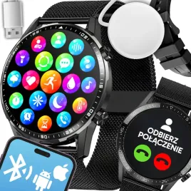 smartwatch-meski-zegarek-menu-pl-bluetooth-rozmowy-zdrowie-sport-dwa-paski