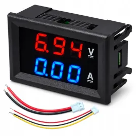 modul-panelowy-2w1-woltomierz-100v-amperomierz-6-cyfrowy-led-wyswietlacz