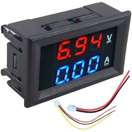 modul-panelowy-2w1-woltomierz-100v-amperomierz-6-cyfrowy-led-wyswietlacz