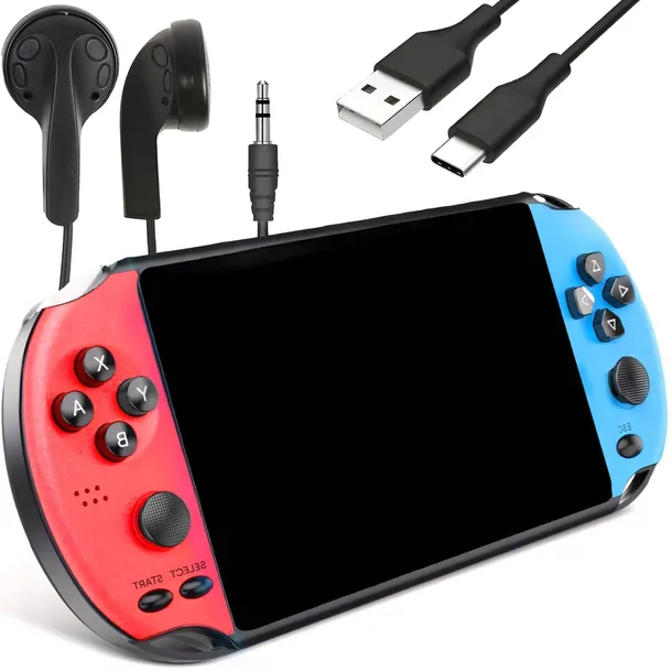 KONSOLA PRZENOŚNA X MINI DO GIER RETRO 100+ GIEREK 8 GB PL MENU TV 5,1””