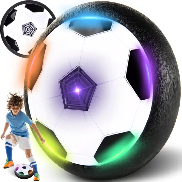 LATAJĄCA PIŁKA HOVERBALL POWIETRZNA DYSK KRĄŻEK CYMBERGAJ XXL DYSK LED