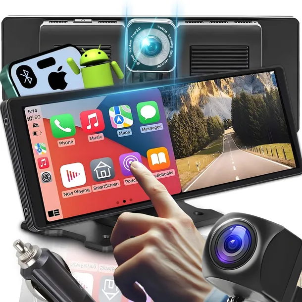 STACJA MULTIMEDIALNA SAMOCHODOWA RADIO CARPLAY ANDROID AUTO KAMERA COFANIA