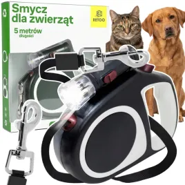 smycz-dla-psa-kota-automatyczna-tasma-mocna-5m-z-blokada-15kg-latarka-led