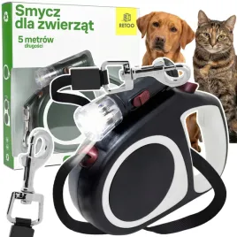 smycz-dla-psa-kota-automatyczna-tasma-mocna-5m-z-blokada-15kg-latarka-led