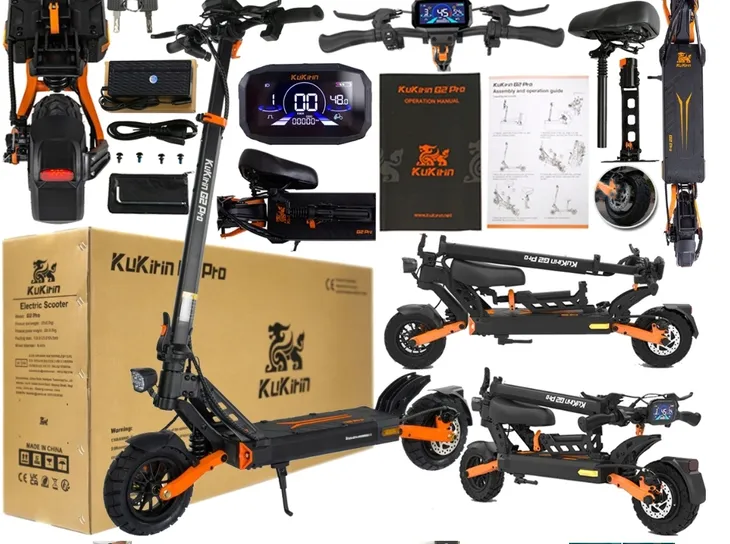 Pojazd Elektryczny hulajnoga elektryczna Kukirin G2 Pro 2026 rok 48V 15.6Ah 45km/h zasięg 58km 600W