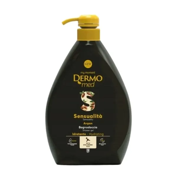 Włoski żel pod prysznic Dermomed Argan 1000 ml z pompką