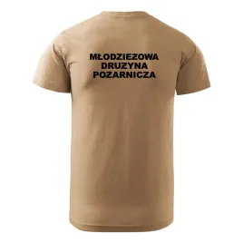 koszulka-piaskowa-z-nadrukiem-mdp-mlodziezowa-druzyna-pozarnicza-r-m