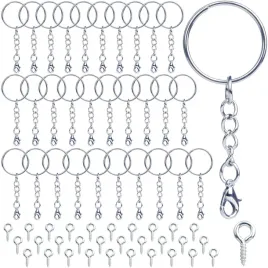 breloczki-do-kluczy-zestaw-60-szt-pierscienie-25mm-lancuszki-metalu-srebrne