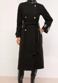 czarny-lipsy-croc-effect-funnel-neck-belted-longline-coat-w-rozmiarze-42