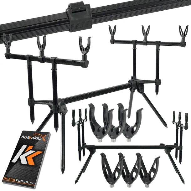 HOKKAIDO STANOWISKO KARPIOWE ROD POD NA 3 WĘDKI STABILNY