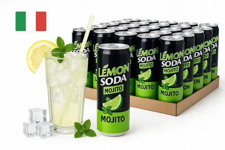Lemon soda Mojito zgrzewka Mohito (zgrzewka) gazowany bezalko bez kaucji