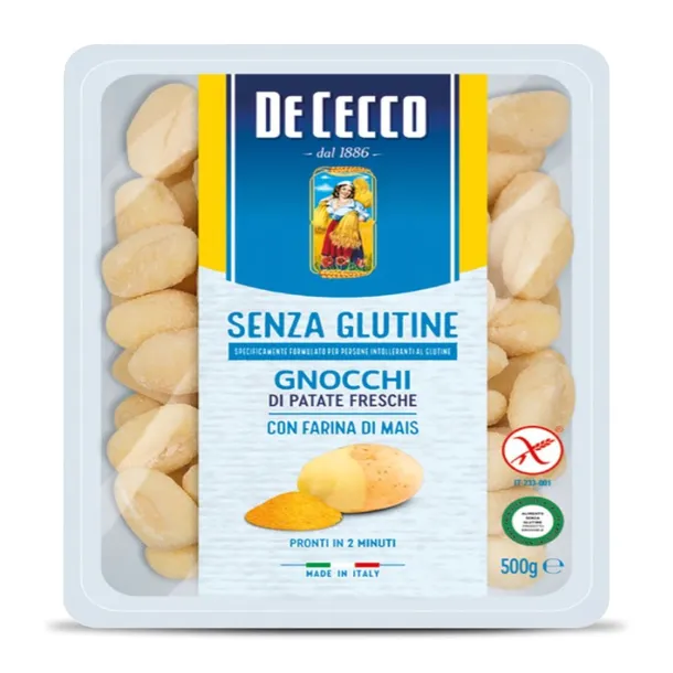 Gnocchi bezglutenowe Senza Glutine 500g - De Cecco kluski świeże włoskie