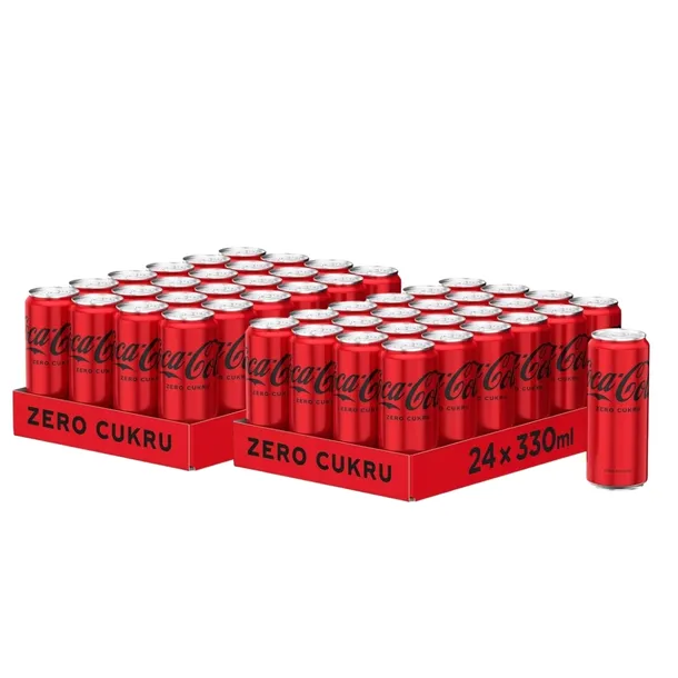 Napój gazowany Coca Cola Zero 48x330ml - Coca-cola