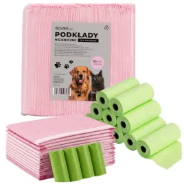 podklady-higieniczne-dla-psa-50szt-60x90-pink-worki-na-odchody-150-szt