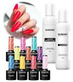 12xsunone-zestaw-do-paznokci-cleaner-aceton-10x-lakier-hybrydowy-do-wyboru
