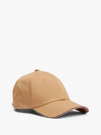 tommy-hilfiger-czapka-meska-z-daszkiem-bezowa