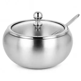 cukiernica-z-lyzeczka-560ml-srebrny-matowa-cukierniczka-metalowa-nierdzewna
