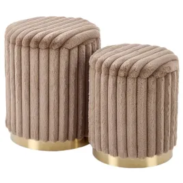 zestaw-2-okraglych-puf-z-funkcja-pojemnika-glamour-cappuccino-zloty-napoli