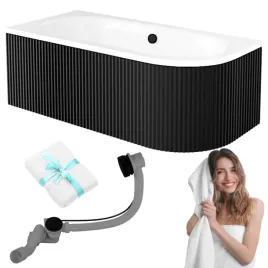 wanna-prostokatna-z-czarna-ryflowana-obudowa-besco-avita-150x75-lewa-syfon