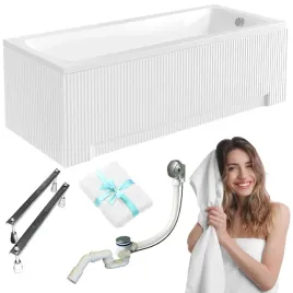 wanna-akrylowa-170x70-besco-optima-obudowa-ryflowana-biala-syfon-stelaz-5w1