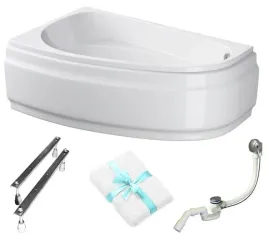 wanna-asymetryczna-cersanit-joanna-new-160x95-lewa-biala-obudowa-syfon-nogi