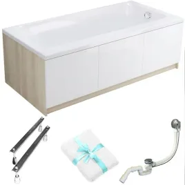 wanna-prostokatna-cersanit-smart-170x80-lewa-bialy-panel-meblowy-syfon-nogi