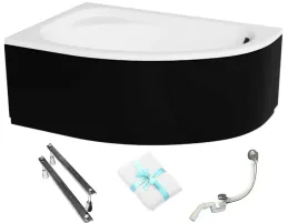 besco-wanna-150x100-cornea-lewa-z-czarna-obudowa-syfon
