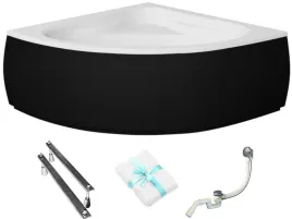besco-wanna-symetryczna-mia-130x130-z-czarna-obudowa-syfon-gratis