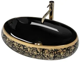 umywalka-ceramiczna-nablatowa-rea-meryl-black-gold-czarna-zloty-wzor