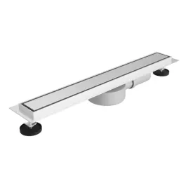 odplyw-liniowy-plate-700-bialy-stal-nierdzewna-minimalistyczny-design