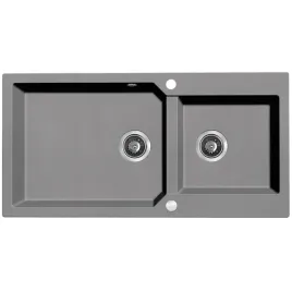 granitowy-zlewozmywak-2-komorowy-milos-szary-980x500-mm-odwracalny