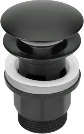 korek-click-clack-czarny-z-przelewem-do-umywalek-nhc-n10p
