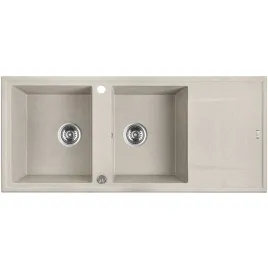 zlewozmywak-prostokatny-megalo-bezowy-90cm-2-komory-z-ociekaczem