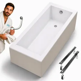 wanna-prostokatna-kronos-square-150x70-biala-z-obudowa-kaszmir-z-syfonem