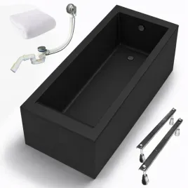 wanna-kronos-square-140x70-czarny-mat-obudowa-czarna-syfon-stelaz