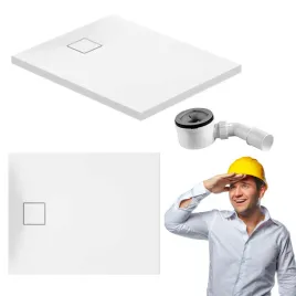 cersanit-tako-brodzik-prostokatny-100x80-cm-bialy-mat-niski-akrylowy-syfon