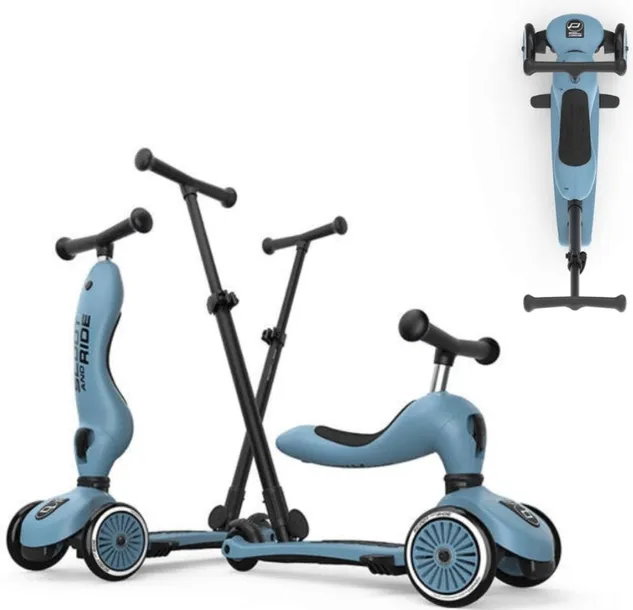 Scoot and Ride Highwaykick 1 Push&Go Steel Hulajnoga z Rączką 1-5 lat