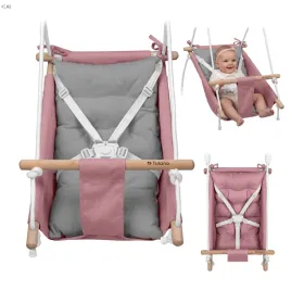 hustawka-lezaczek-kolyska-do-domu-ogrodu-tulano-hop-40-pink-grey-3w1