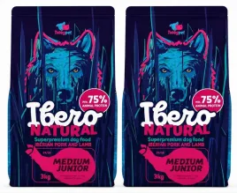 ibero-natural-junior-medium-pork-and-lamb-2x3kg