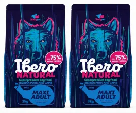 ibero-natural-adult-maxi-pork-and-lamb-2x3kg