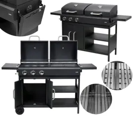 lund-grill-ogrodowy-weglowo-gazowy-2-1-podwojny-ruszt-stalowy-84kw-99649